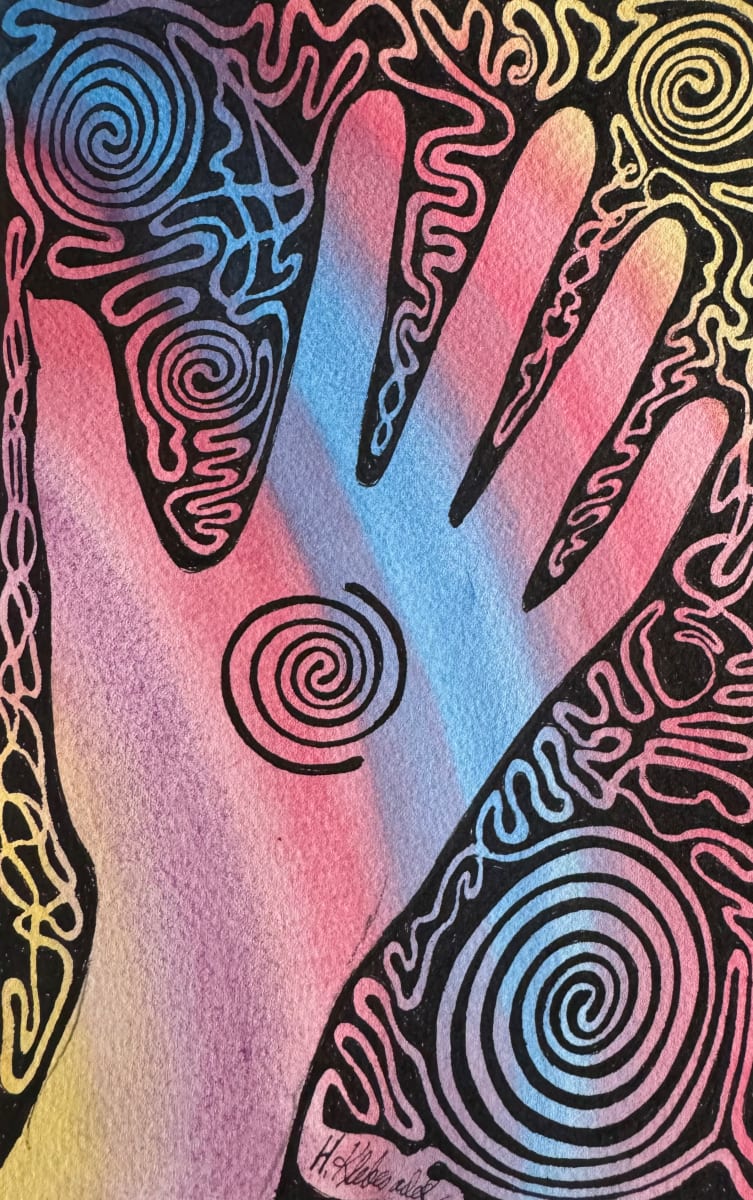 Find Your Own Path Too - Drawing a Day #221 by Helen R Klebesadel 