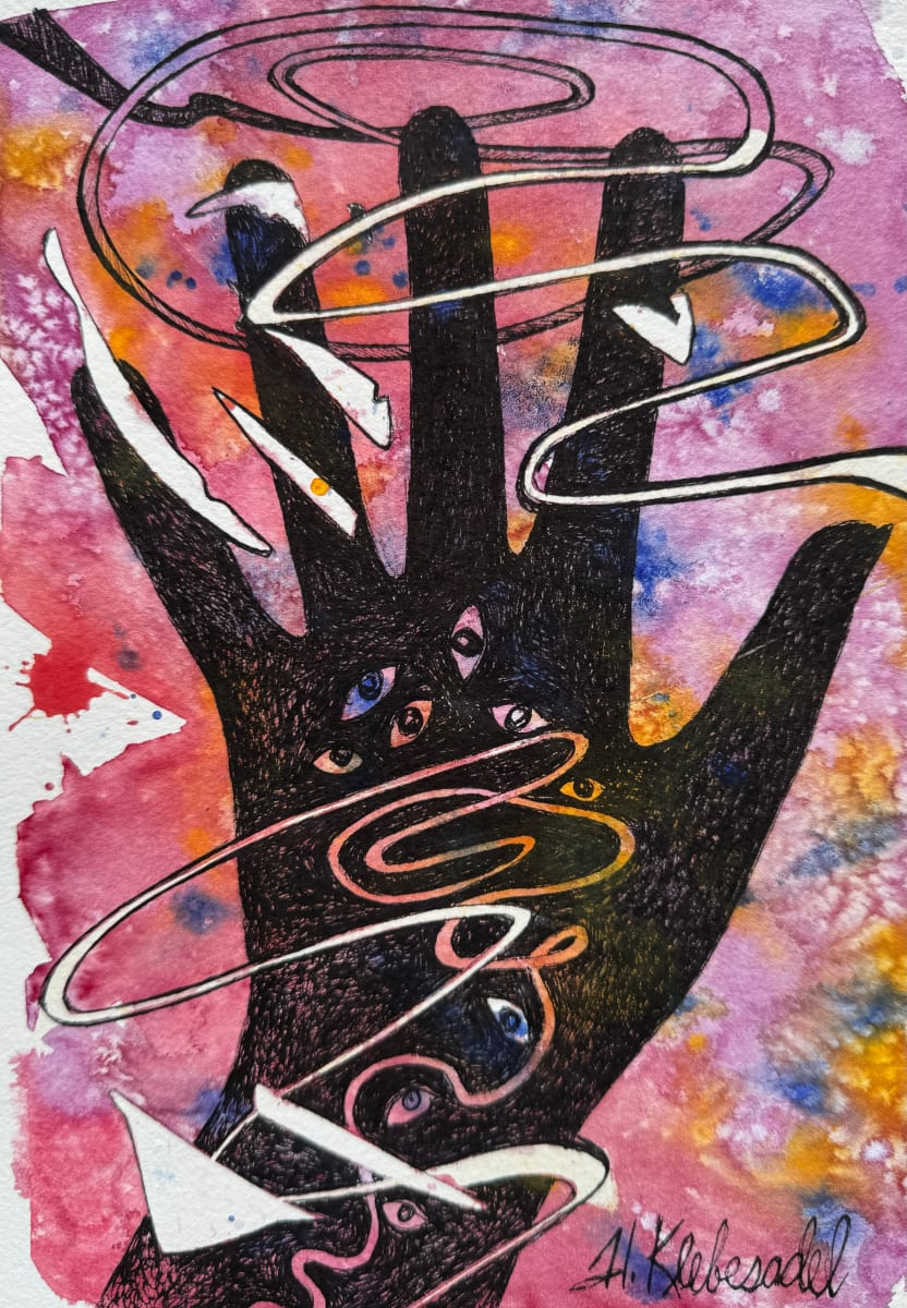 Find Your Own Path III - Drawing a Day #226 by Helen R Klebesadel 