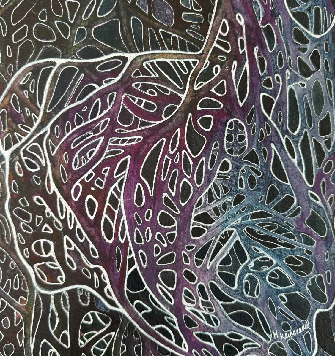 Heart Root I - Drawing a Day #228 by Helen R Klebesadel 