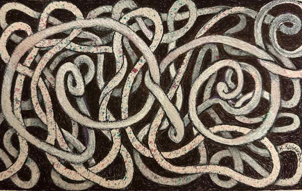 Whether or Knot- Drawing a Day #292 by Helen R Klebesadel 