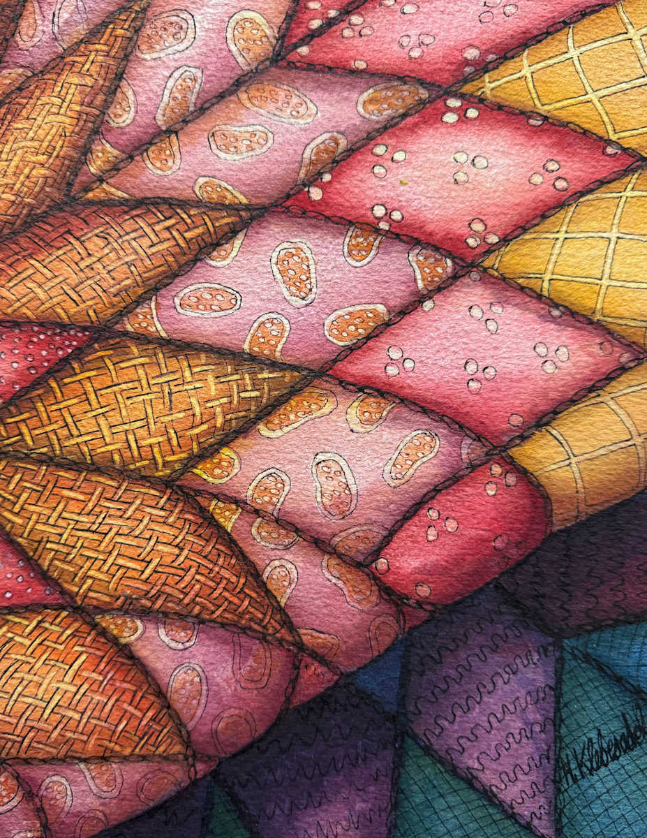 Comforter II- Drawing a Day #313 by Helen Klebesadel 