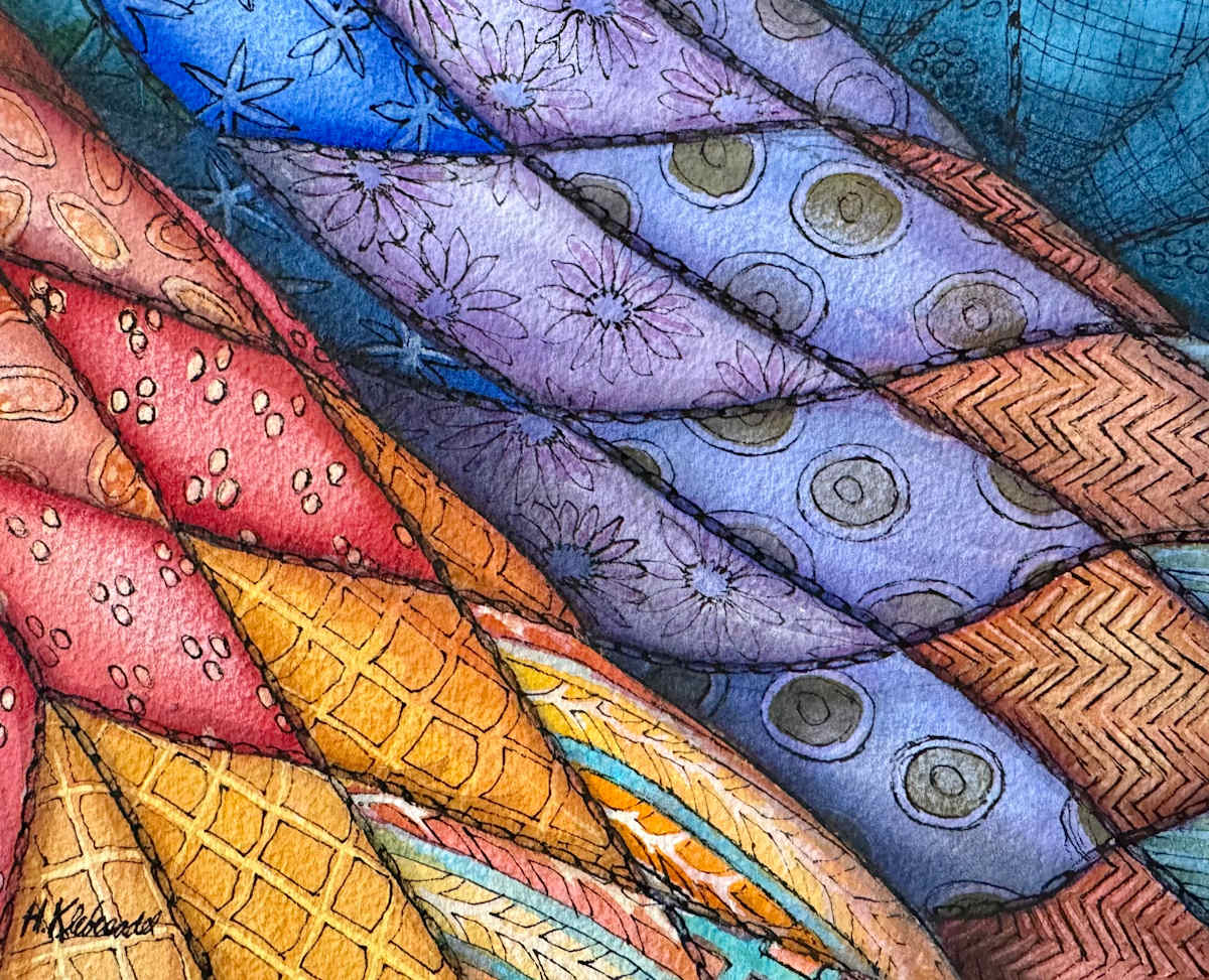 Comforter I - Drawing a Day #312 by Helen R Klebesadel 