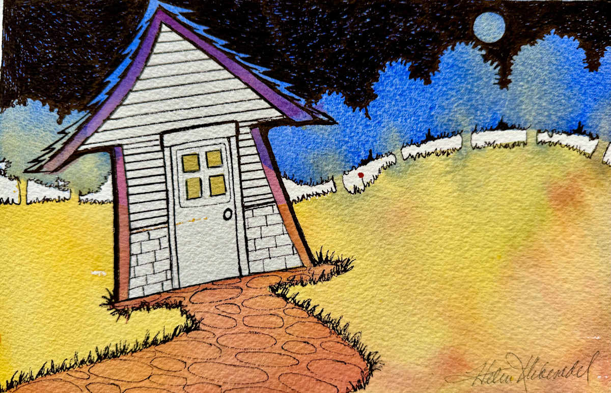 A Very, Very, Very Fine House- Drawing a Day #317 by Helen R Klebesadel 