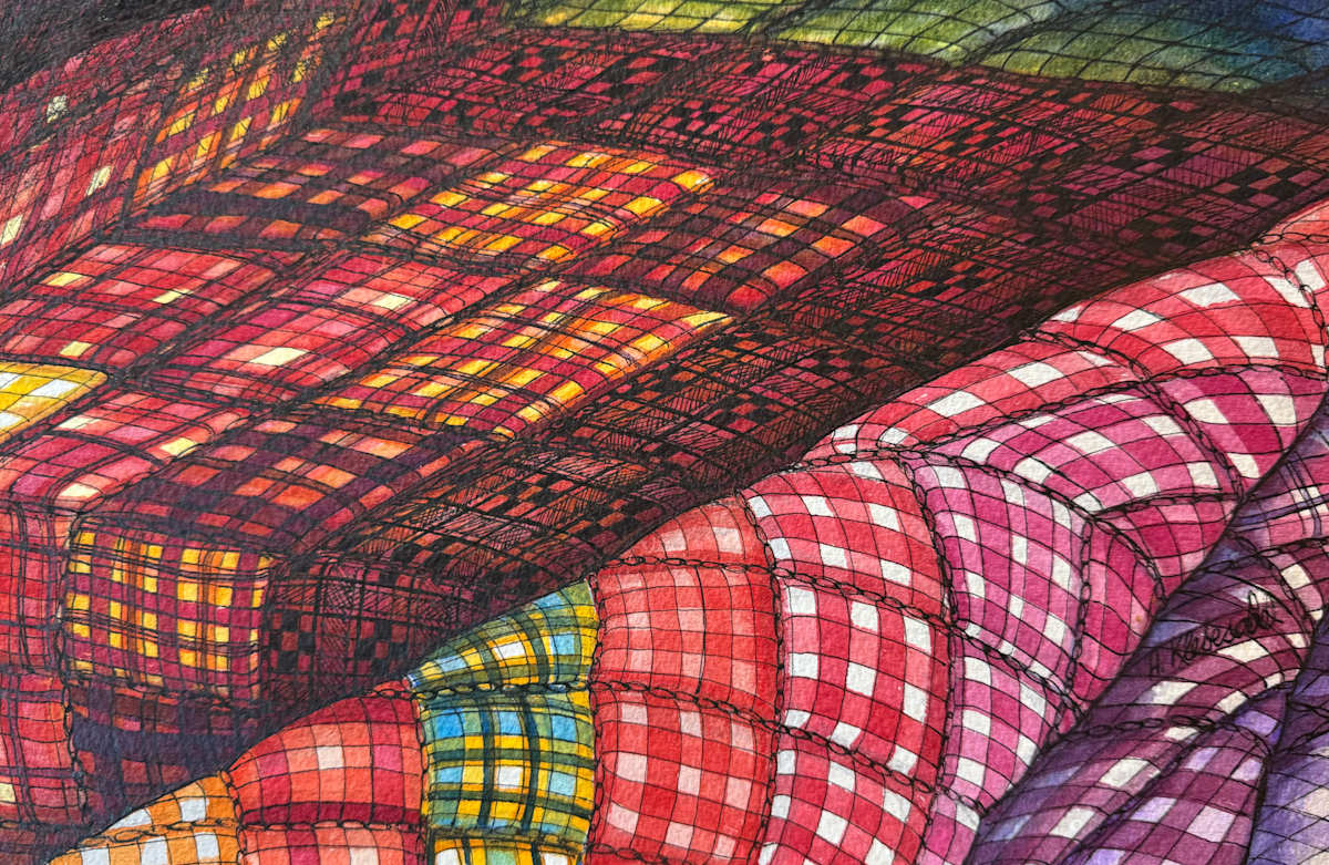Comforter III - Drawing a Day #314 by Helen R Klebesadel 