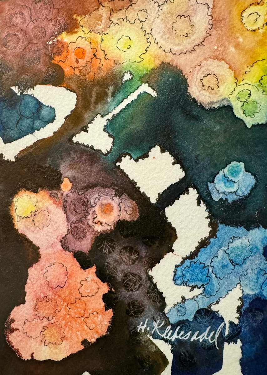 Abstract II -Drawing a Day #330 by Helen R Klebesadel 