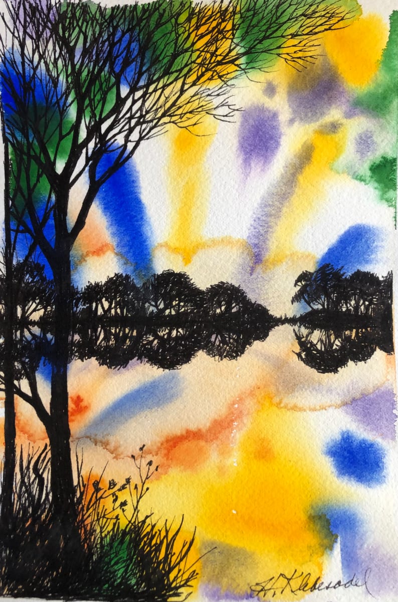 Awesome Power of Nature - Drawing A Day #81 by Helen R Klebesadel 