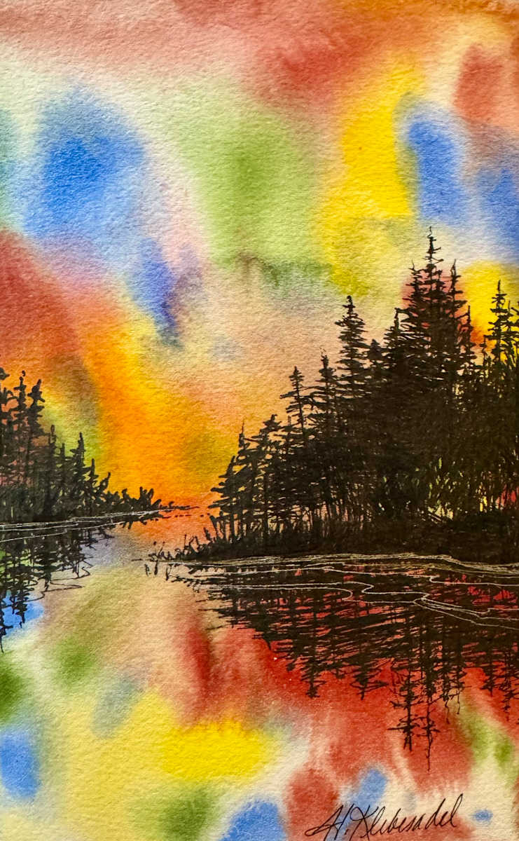 Up North - Drawing a Day #358 by Helen R Klebesadel 