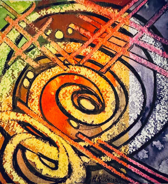 Spiral Movement- Drawing For Good #370 by Helen R Klebesadel 
