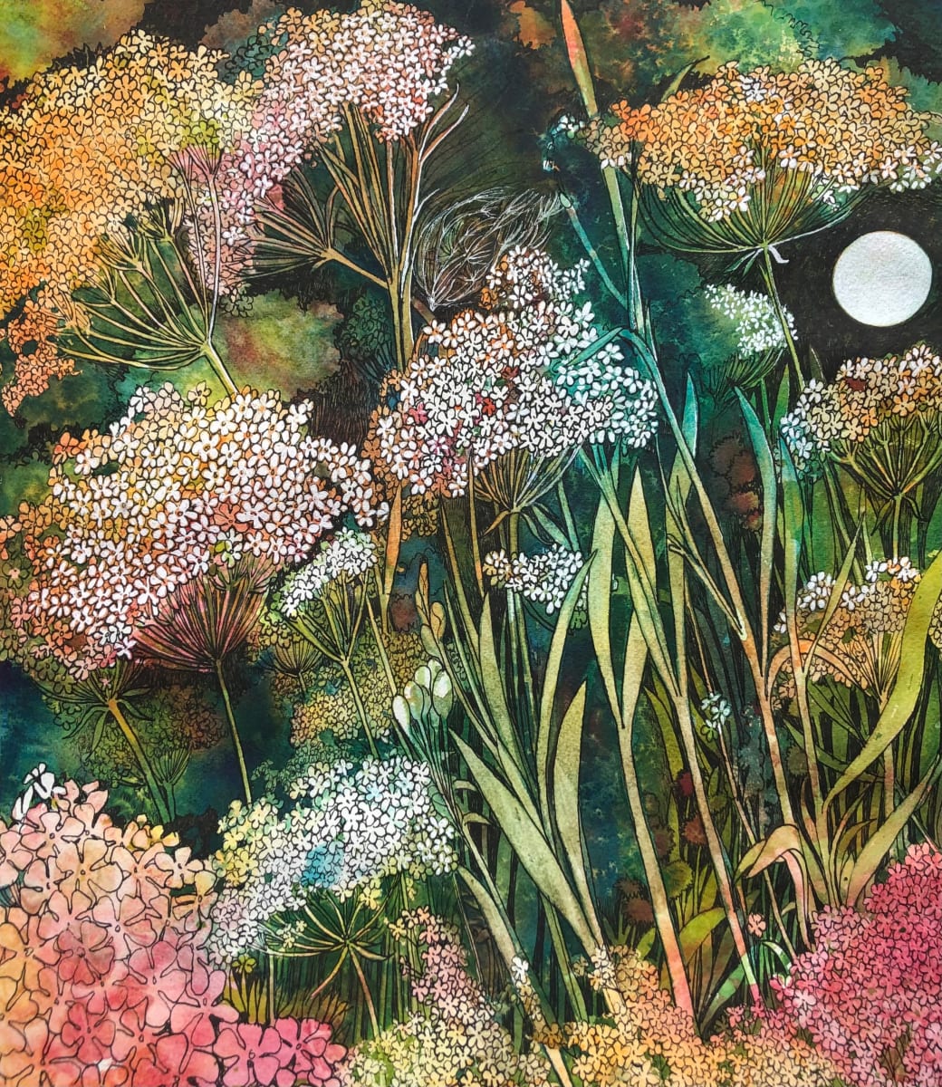 Moon Lace Garden by Helen R Klebesadel 