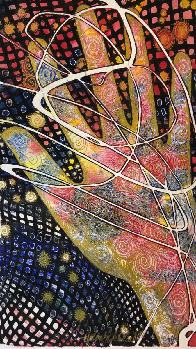 A Touch of Gold - Drawing a Day #133 by Helen R Klebesadel 