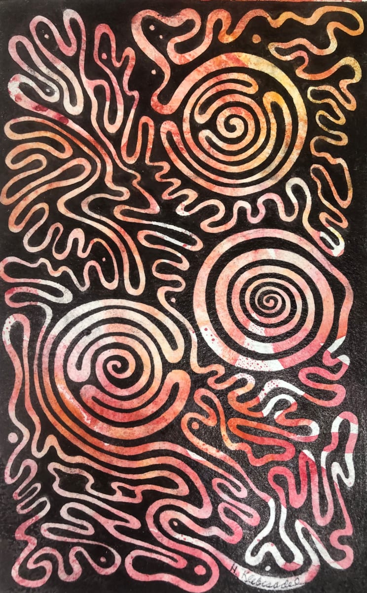 The Path -Drawing a Day #146 by Helen R Klebesadel 
