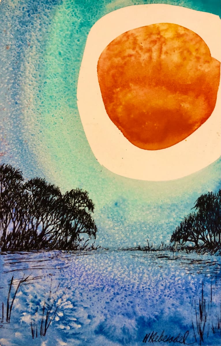 Rising - Drawing a Day #147 by Helen R Klebesadel 