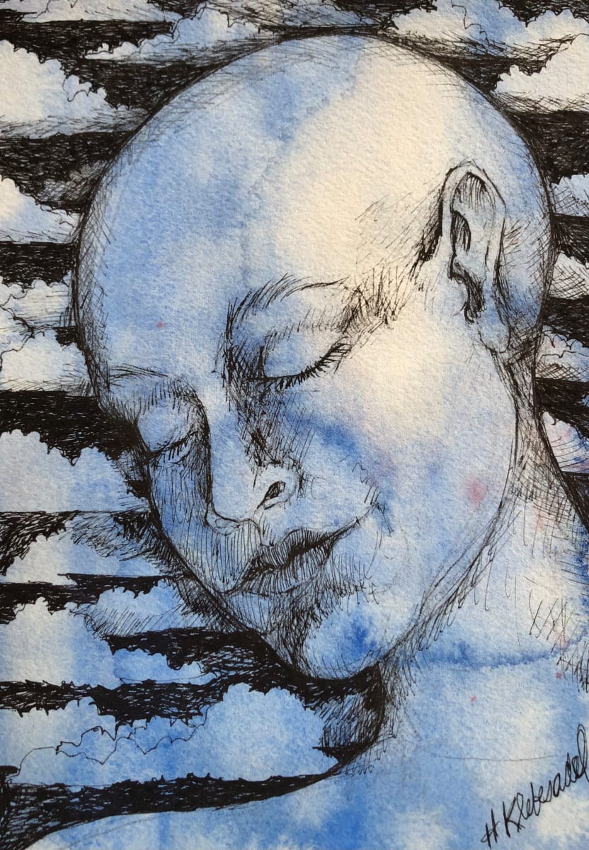 Cloud Dreamer - Drawing a Day #159 by Helen R Klebesadel 
