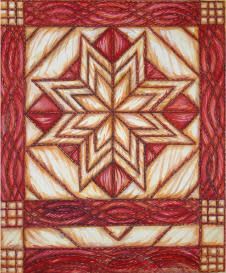 Trapunto Star by Helen R Klebesadel 
