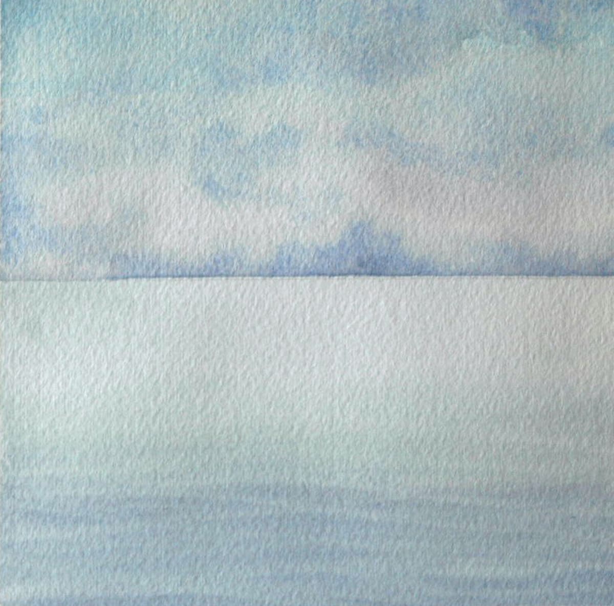 Lake Michigan II an original watercolor by Helen R Klebesadel 