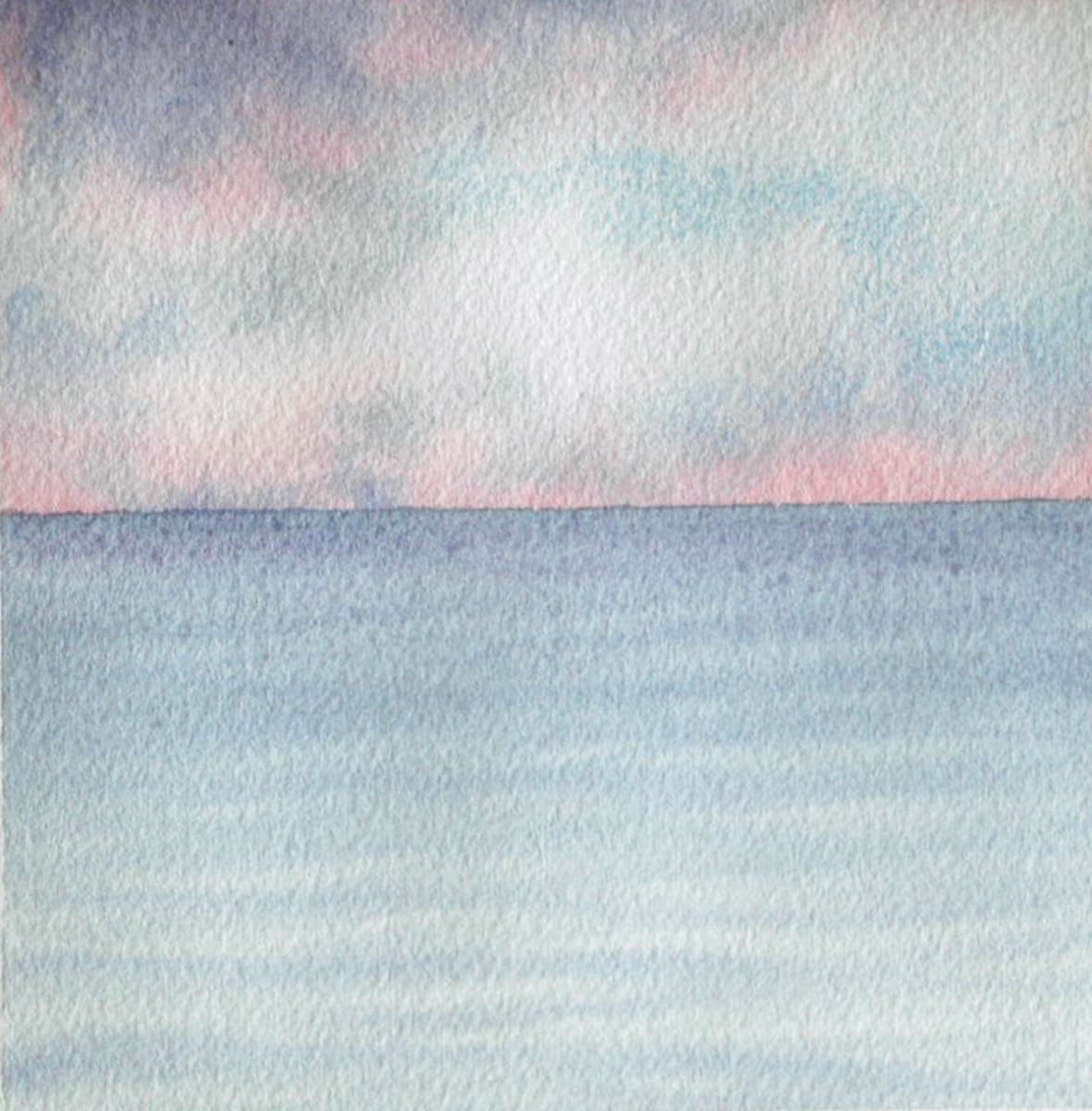Lake Michigan I an original watercolor by Helen R Klebesadel 