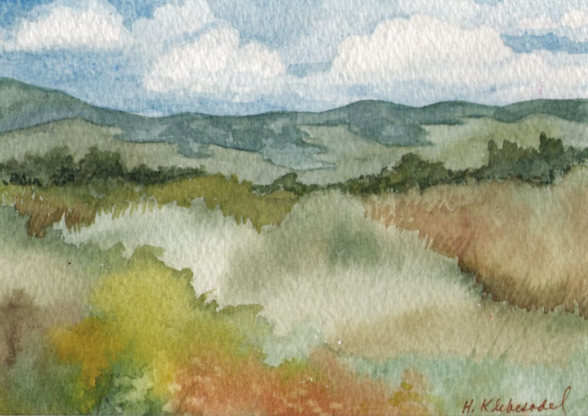 Wisconsin Landscape an original watercolor. 