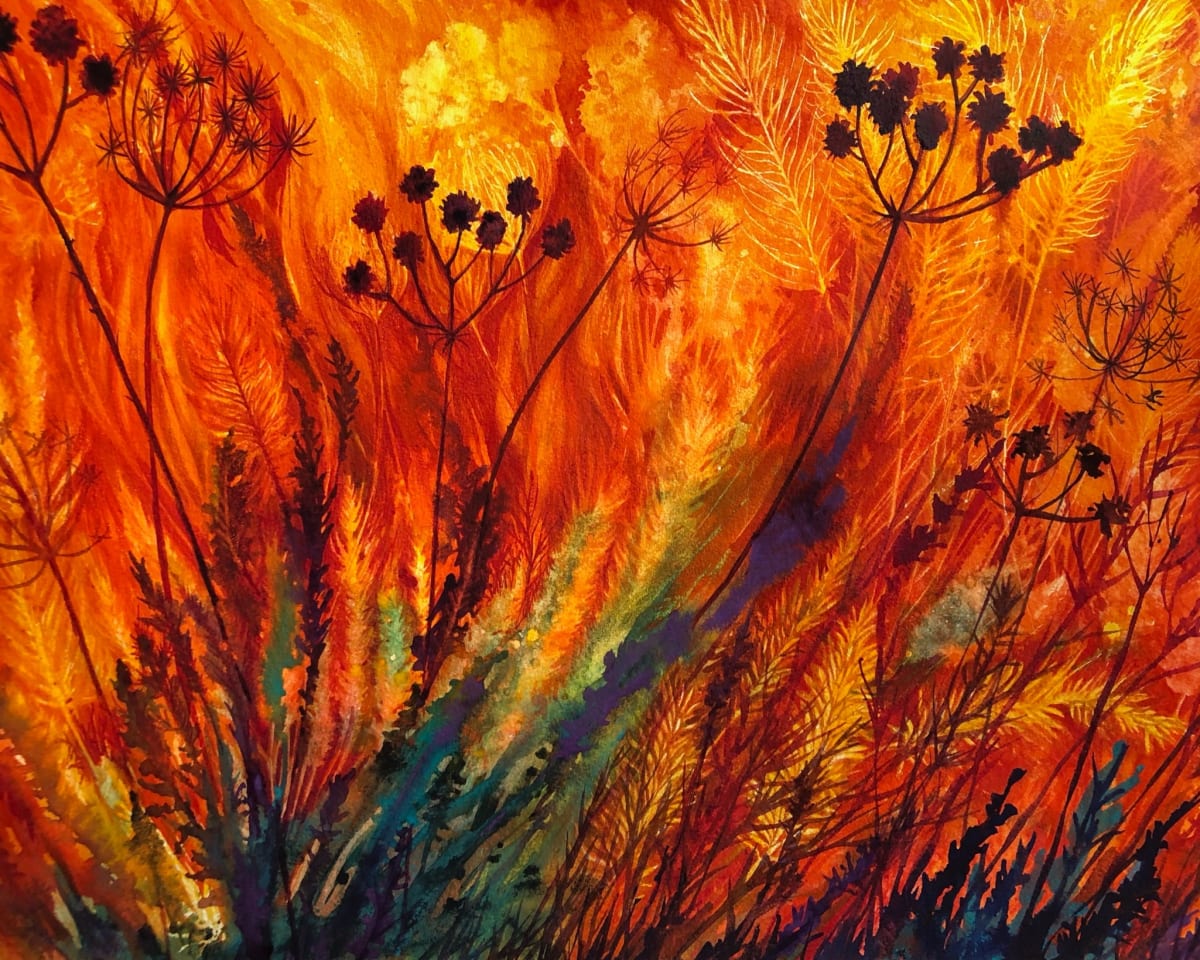 Prairie Fire: Transformation Study II by Helen R Klebesadel 