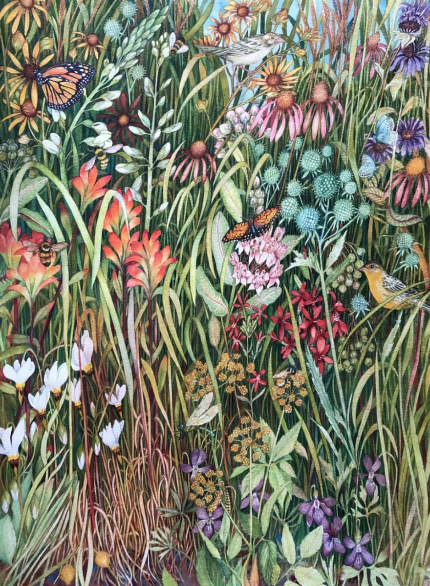 Prairie Familiars a limited giclee print of an original watercolor 