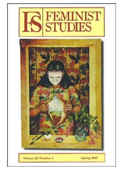 Wallflower Muse:  Bleeding Heart on the cover of Feminist Studies by Helen R Klebesadel 