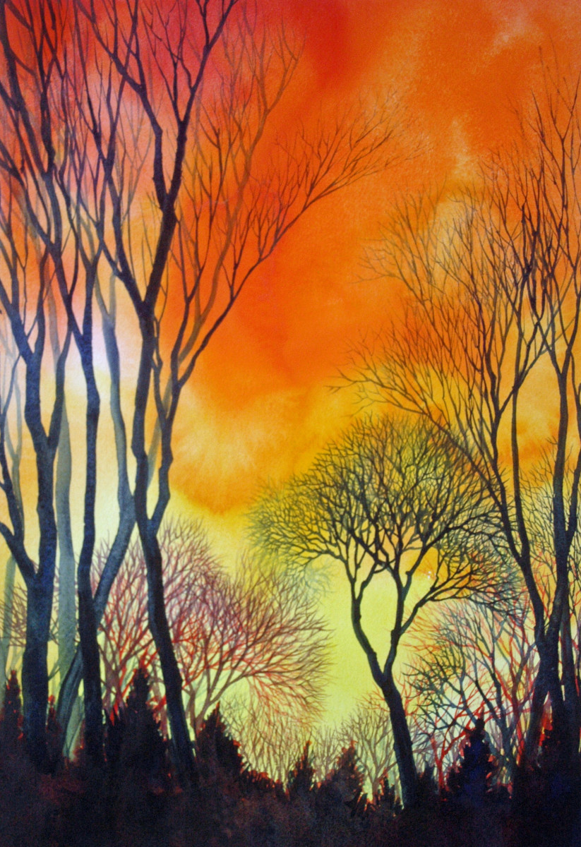 Sunset Lace V by Helen R Klebesadel 