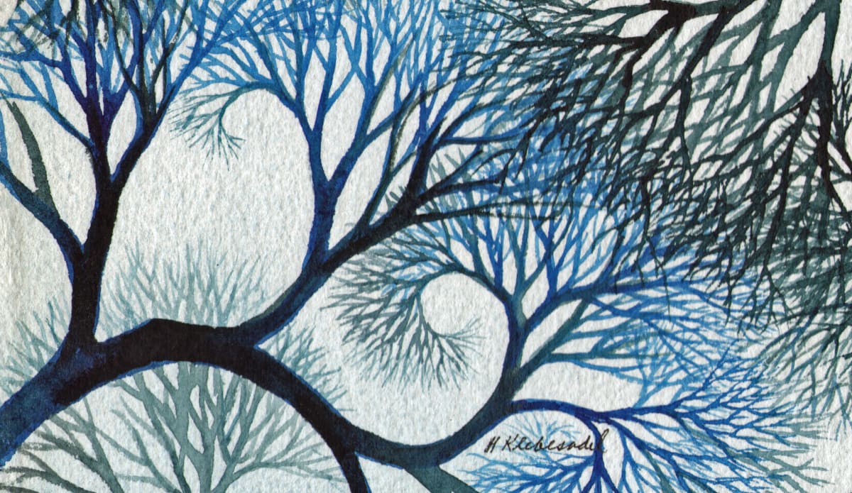 Winter Lace Study original watercolor 