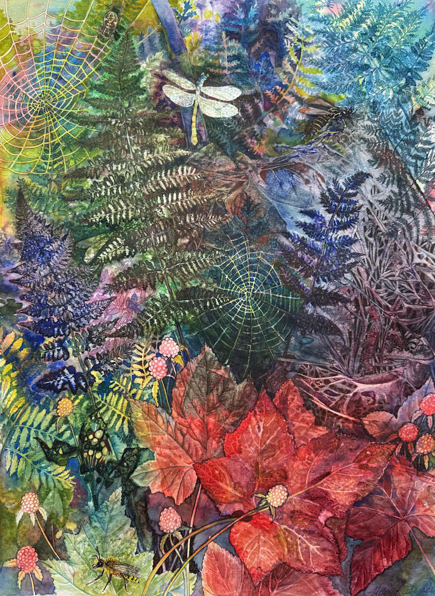 Greeting Card - Woodland Community by Helen R Klebesadel 