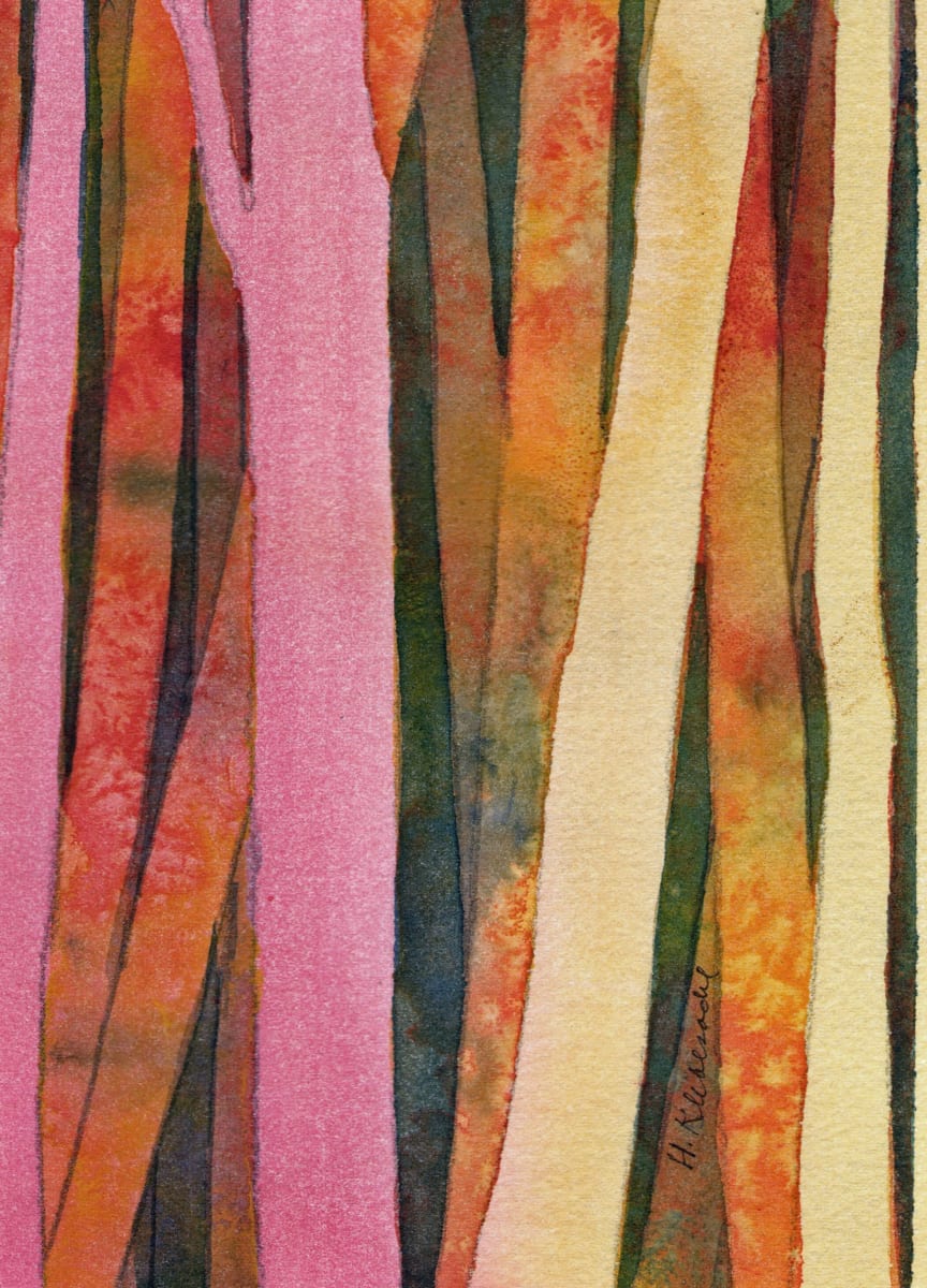 Woods II an original watercolor by Helen R Klebesadel 