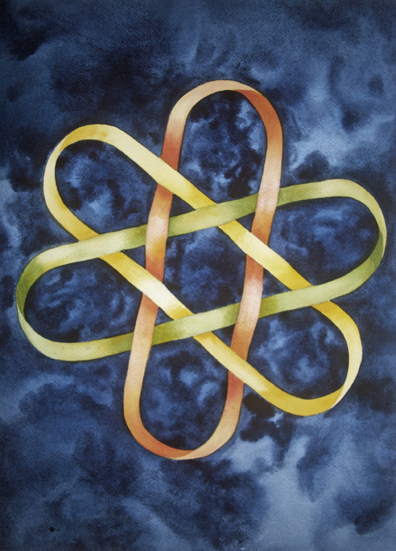 Borromean Rings I by Helen R Klebesadel 