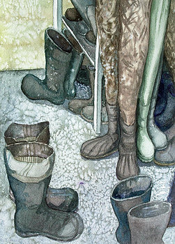 Boot Room by Helen R Klebesadel 