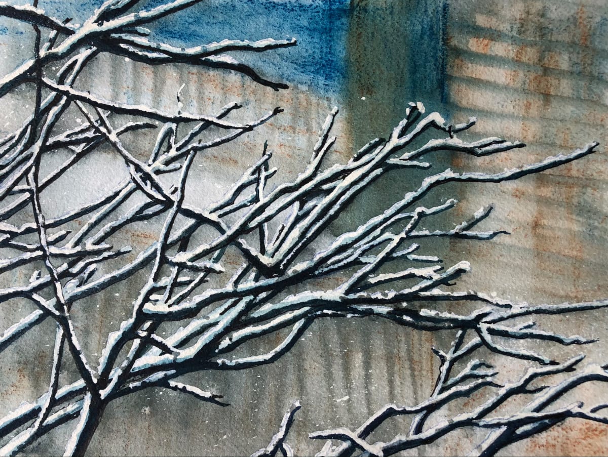 Snow On Branches I 