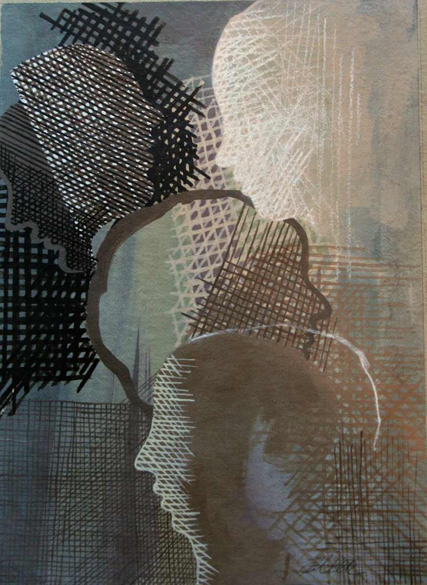 Cross Hatch Heads by Donald Alter, Image 1.