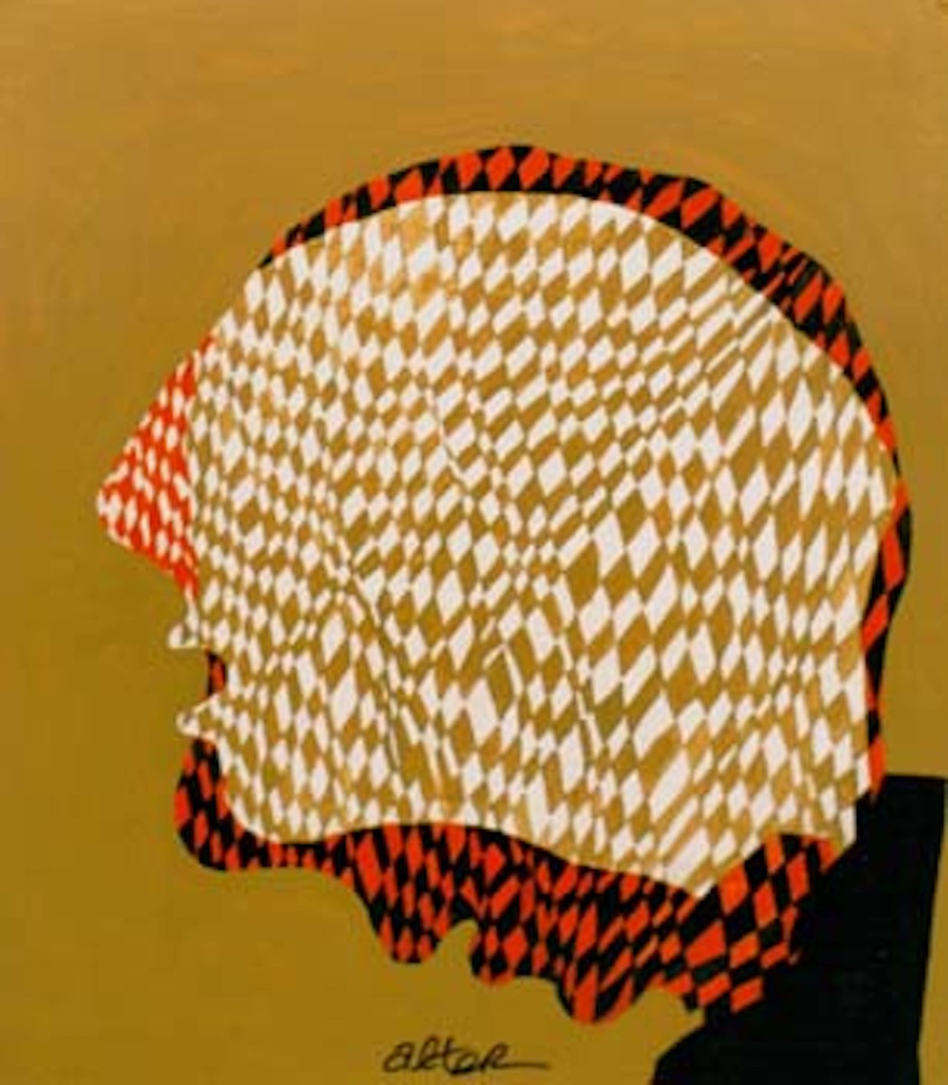 Harlequin Head in Two Positions by Donald Alter 