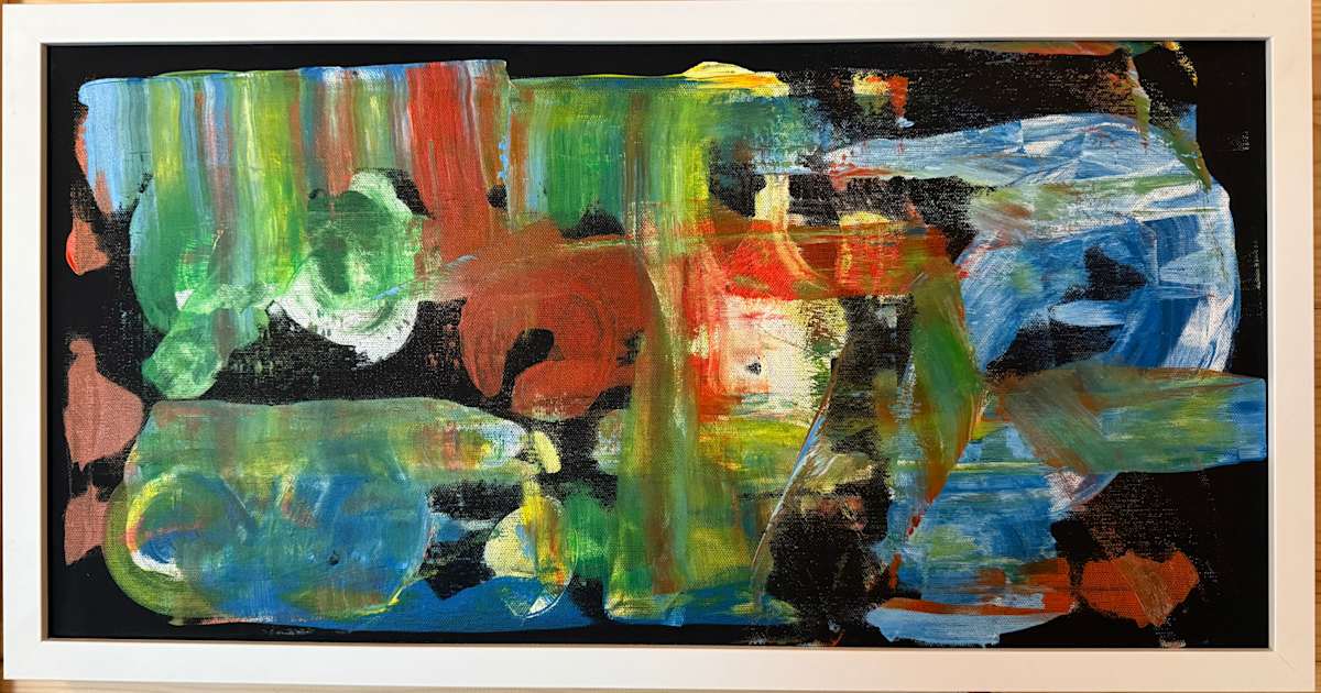 Freedom by PinchMeStudios  Image: 12x24 Acrylic on canvas Framed Ready to hang. 