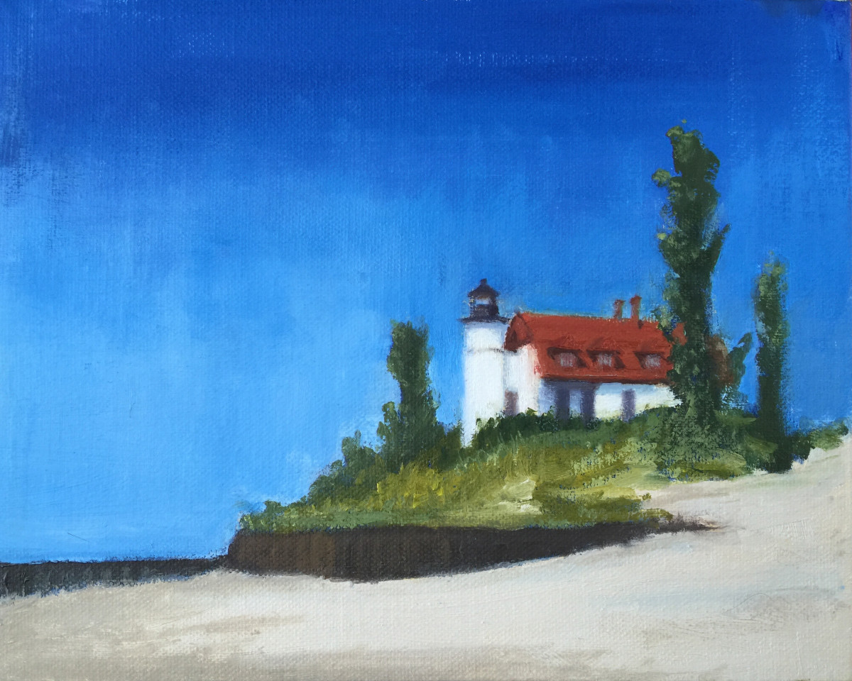 Pointe Betsie Beach by Heidi V Huck 