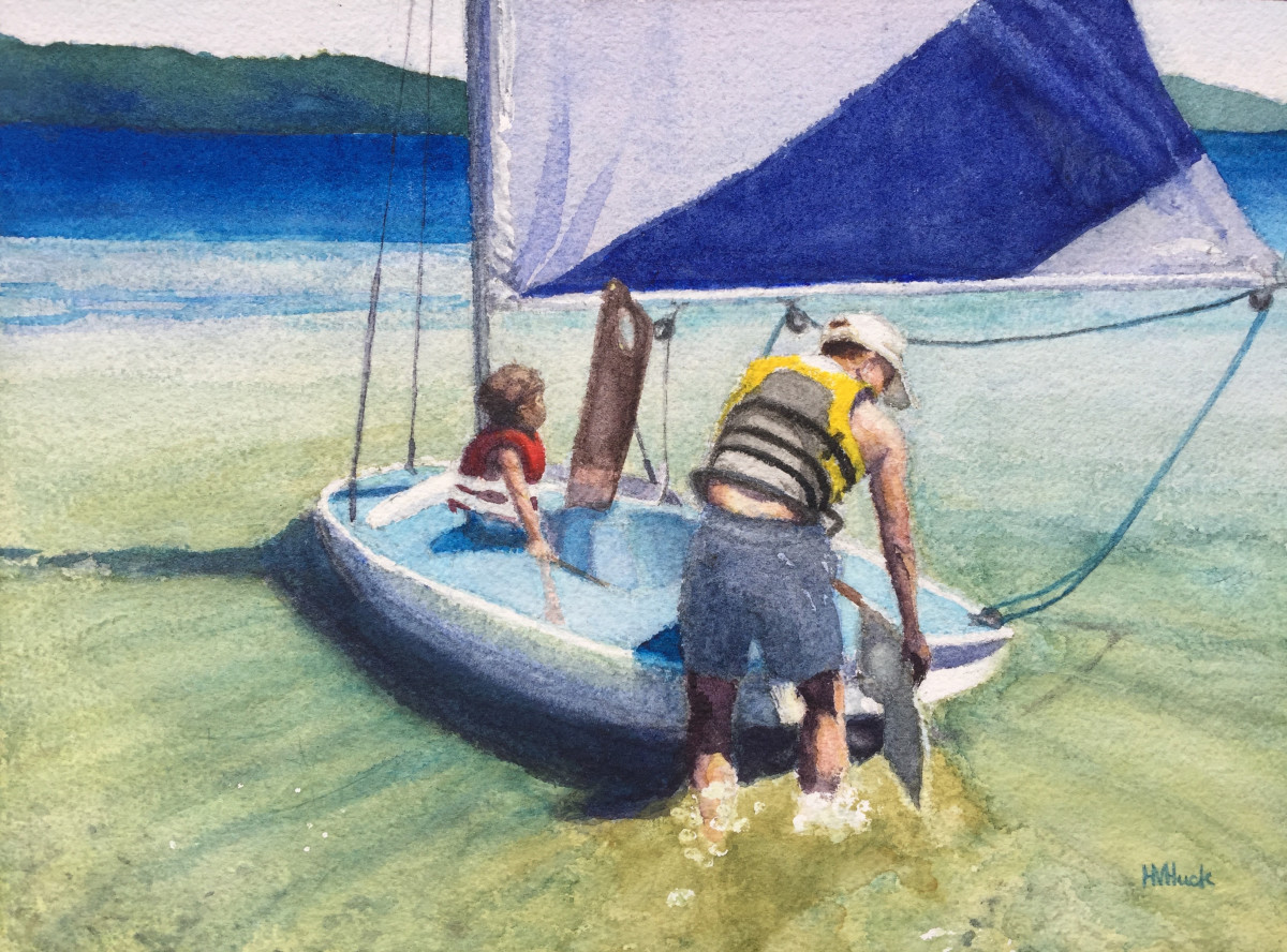 Rudder Down by Heidi V Huck 