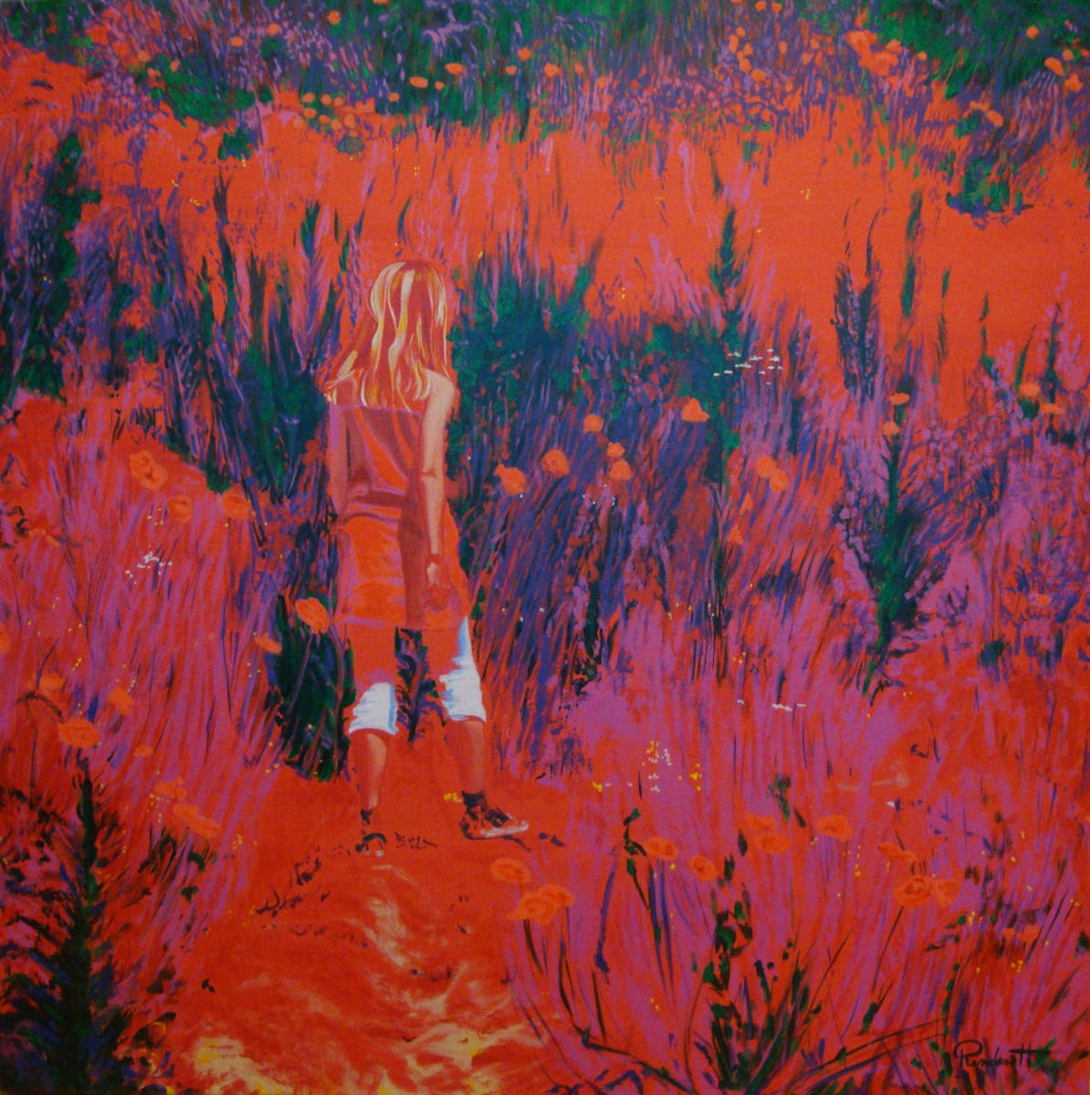 Between Poppies by Helga Renders, Image 1.