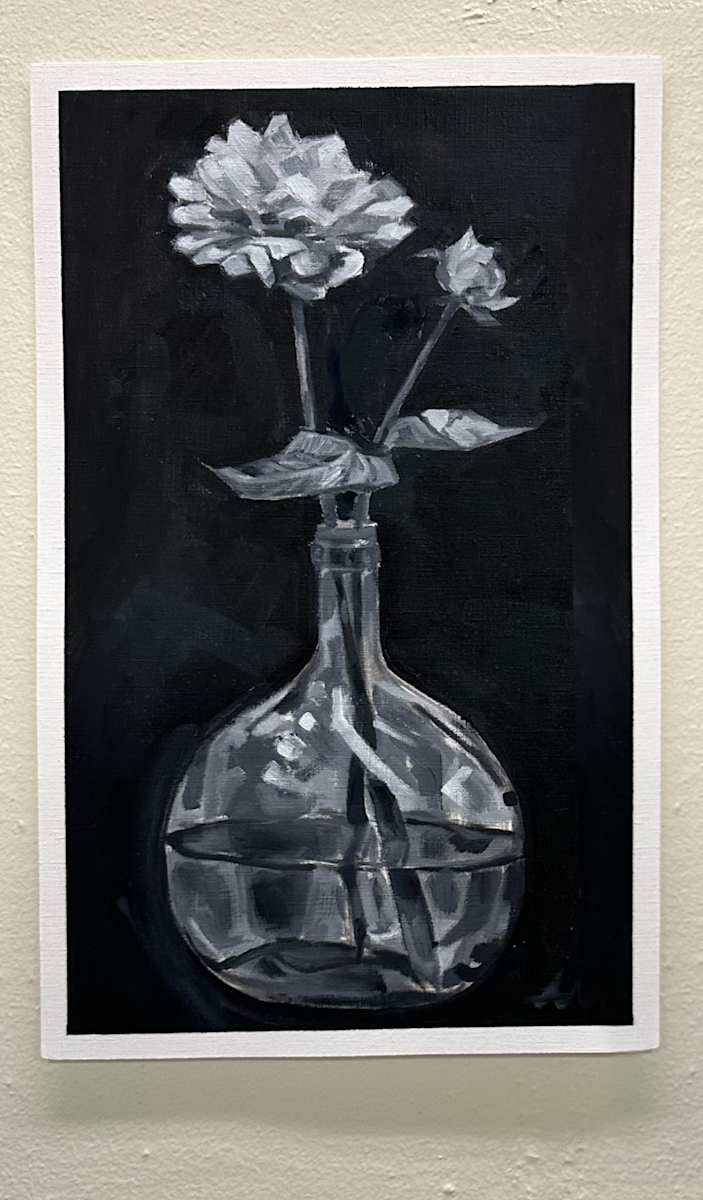 Flower Study (Black and White) by Abigail Malek, Image 1.