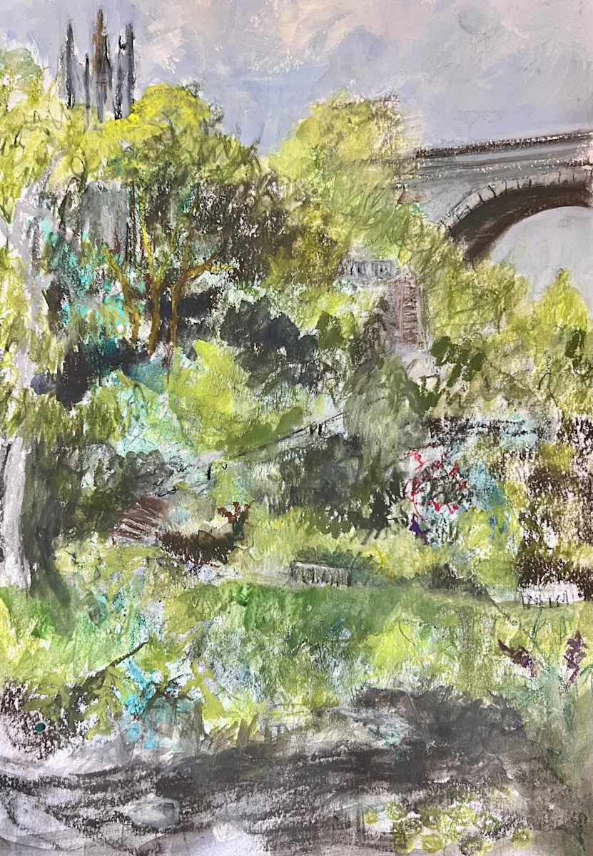 Greens stacked up by the Water of Leith by Julie Galante, Image 11.