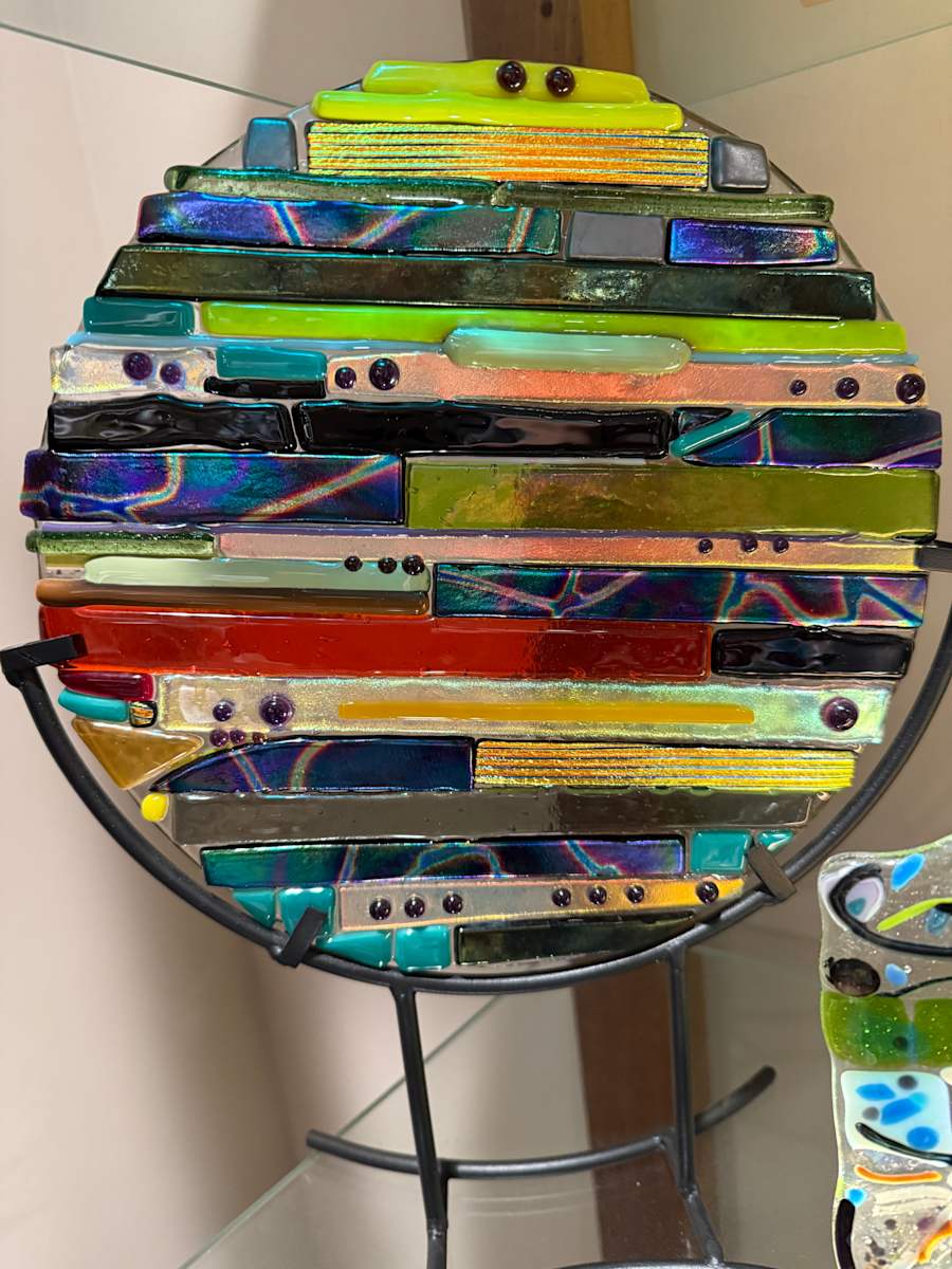 Dichroic Strips and Dots Multicolor by Candice Treat Murphy, Image 1.