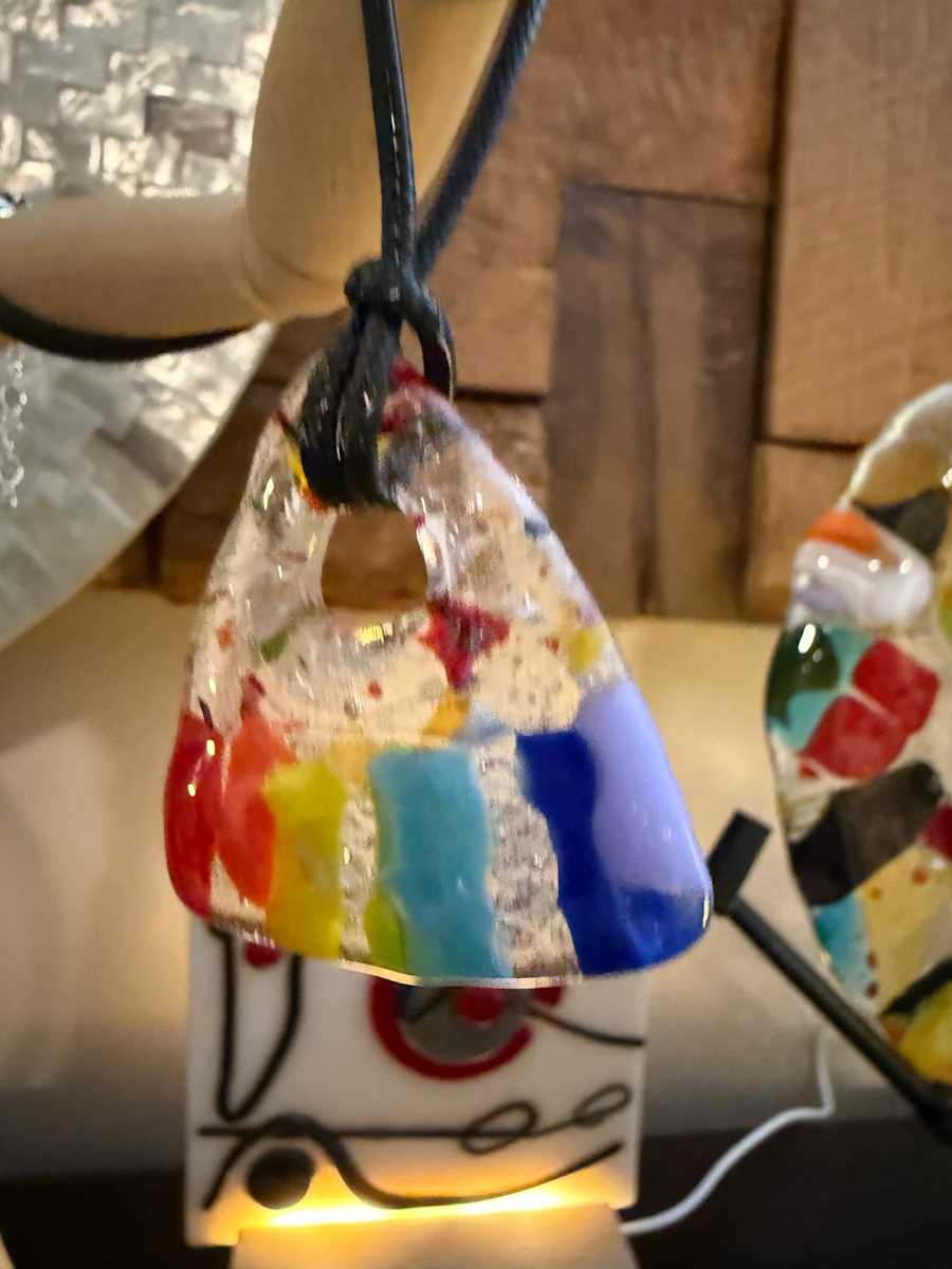 Triangle Rainbow Necklace by Candice Treat Murphy, Image 1.