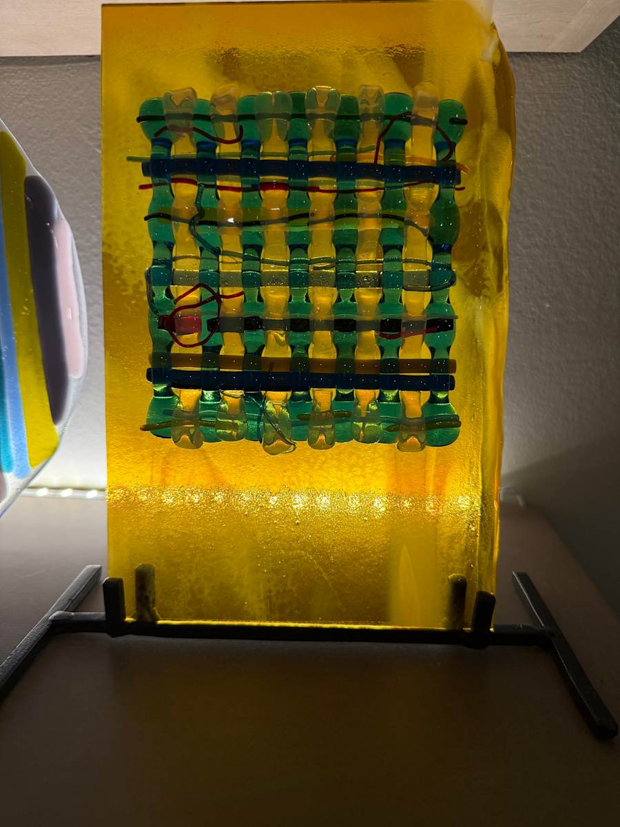 Woven Blues on Gold by Candice Treat Murphy, Image 1.