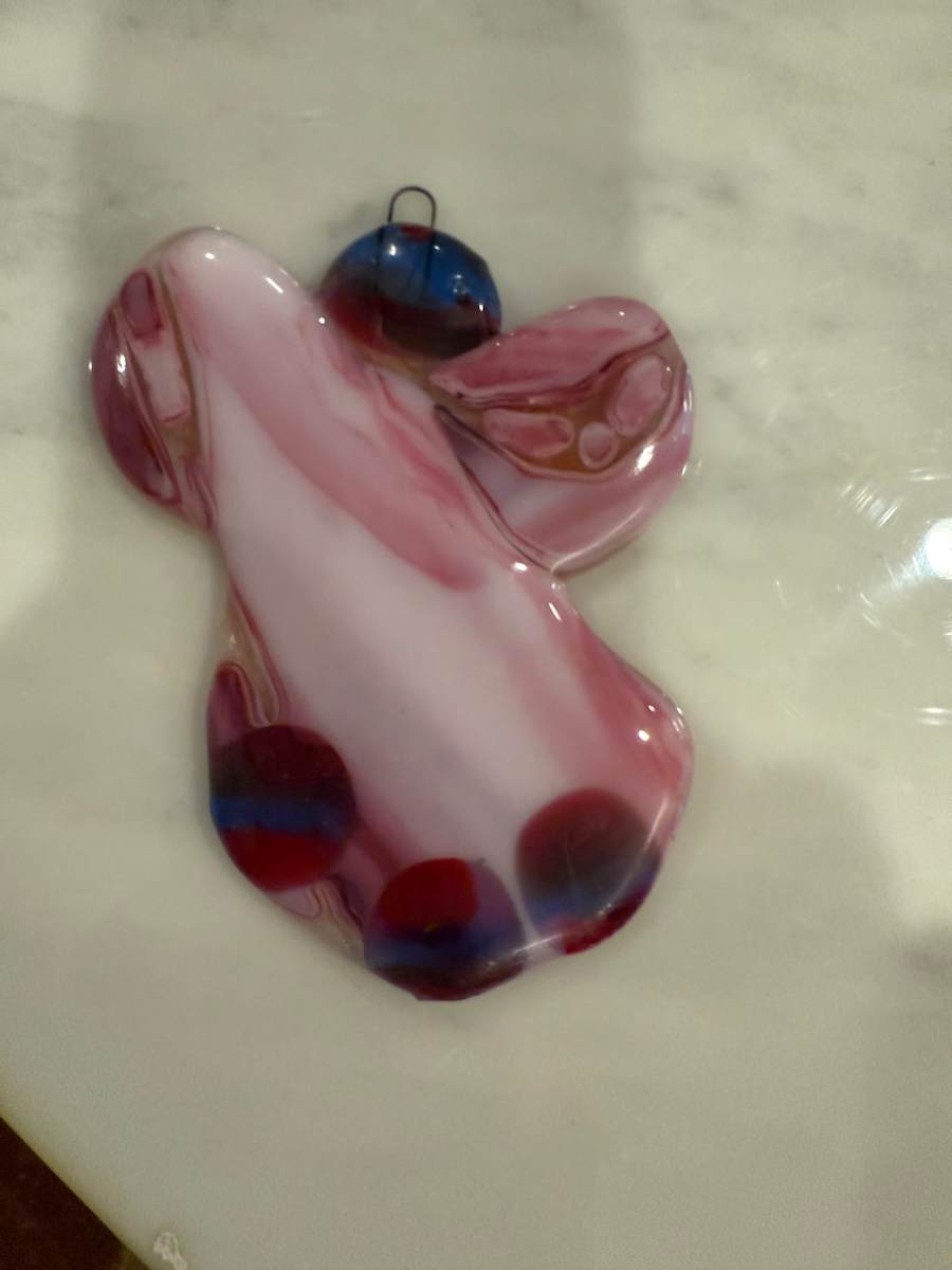 Pink Angel Ornament by Candice Treat Murphy, Image 2.