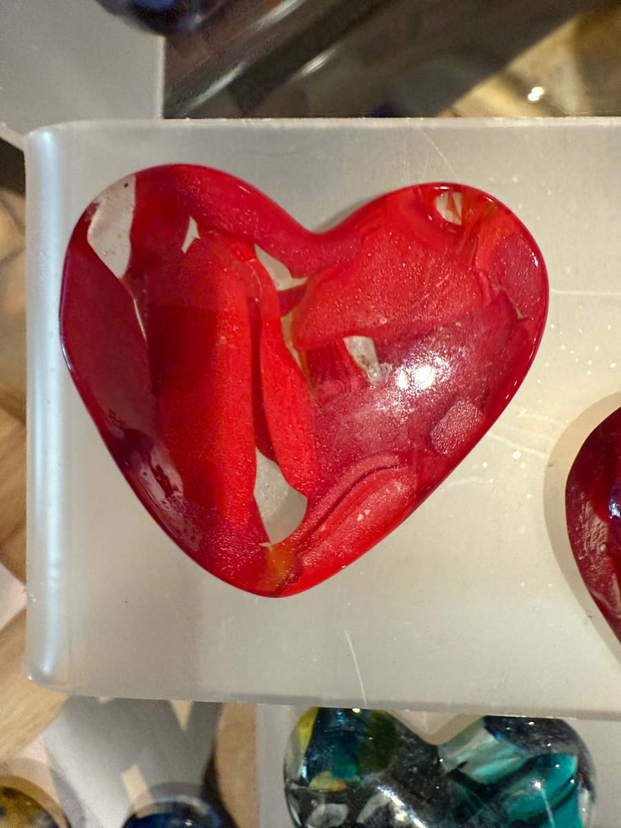 2" Pocket Heart Red #1 by Candice Treat Murphy, Image 2.