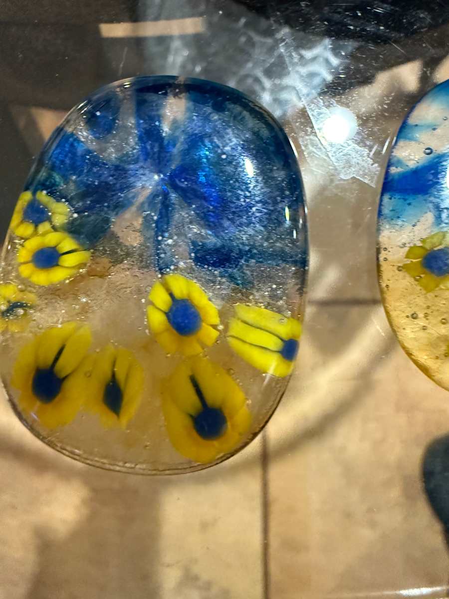 Ukraine Sunflower Medium Soother Stone I by Candice Treat Murphy, Image 3.