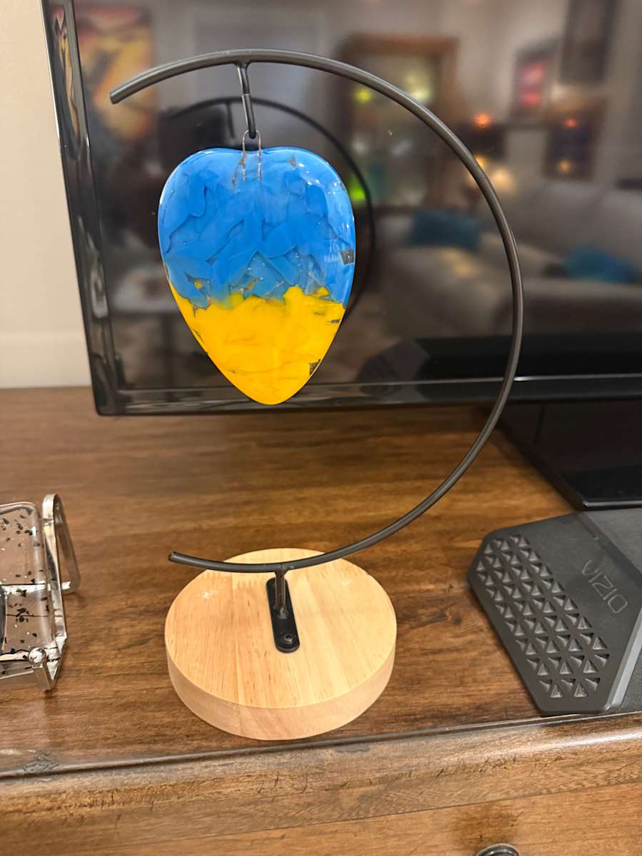 Ukraine Colors Large Ornament by Candice Treat Murphy, Image 3.