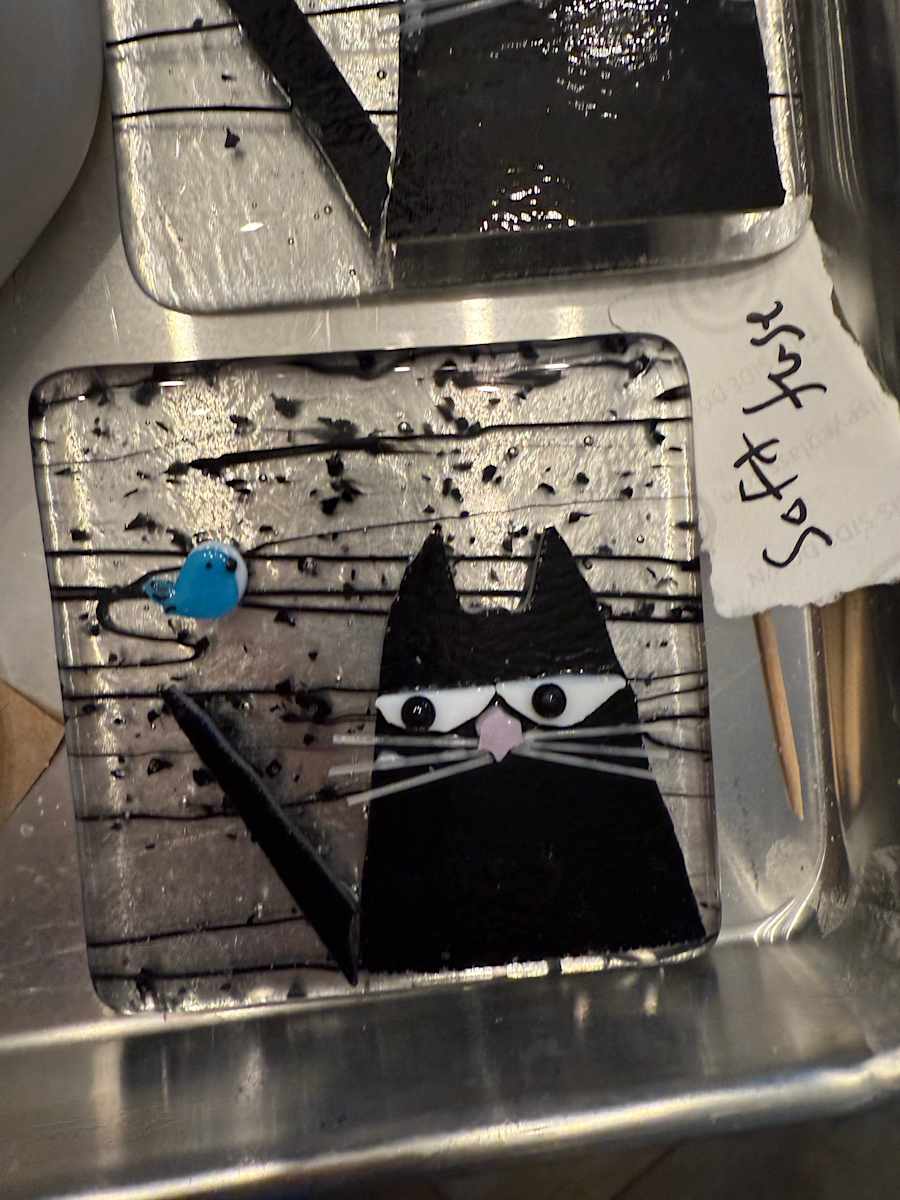 Peeky Black Cat 25 by Candice Treat Murphy, Image 2.