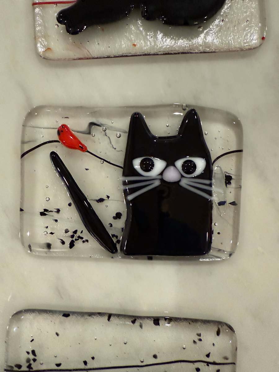 Peeky Black Cat 29 by Candice Treat Murphy, Image 2.