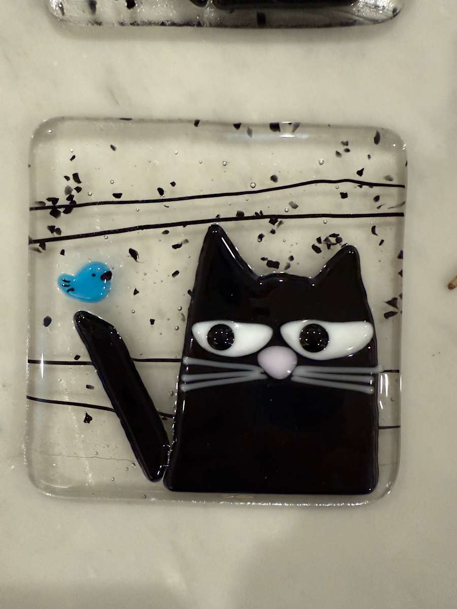 Peeky Black Cat 30 now 32 by Candice Treat Murphy, Image 2.