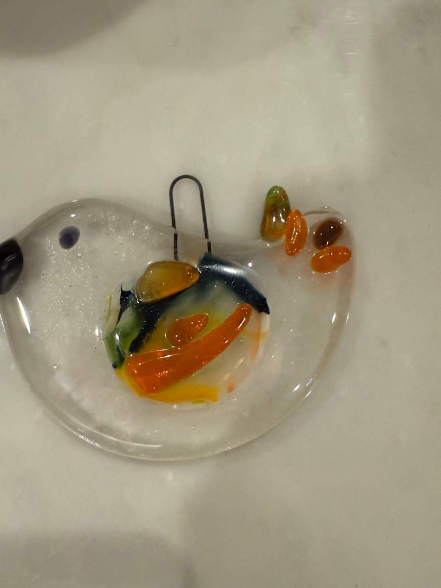 Textured Bird Ornament VIII by Candice Treat Murphy, Image 3.